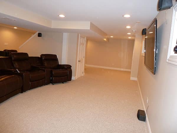 Fully Finished Basement in Schaumburg