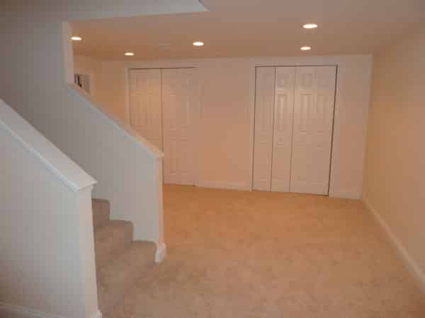 Stairs and Closets in Basement Finish in Schaumburg