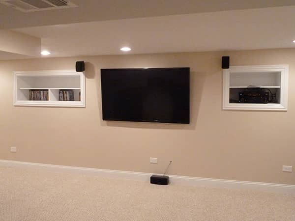 Custom Shelves in Basement Finish in Schaumburg