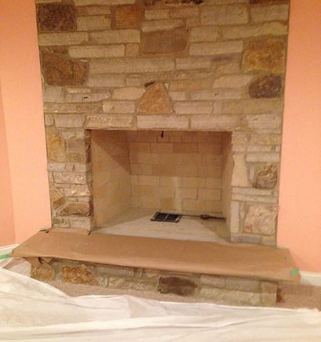 Fireplace in Basement Schaumburg