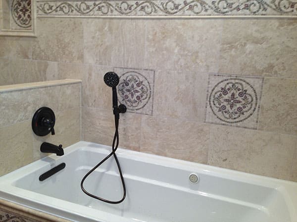 New Tub and Shower Combo Tiling Schaumburg