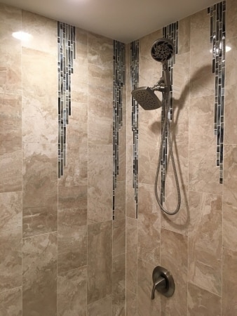 Schaumburg Decorative Designs in Shower Tile