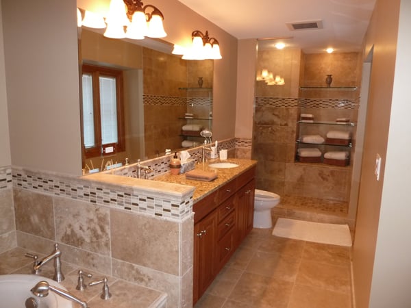 Entire Bathroom Remodeling Project in Schaumburg
