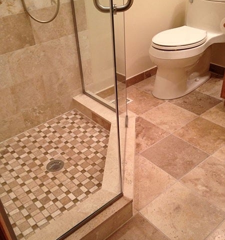 Tile Shower Floor in Schaumburg