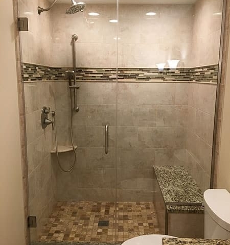 Fancy Custom Tile Shower in Schaumburg