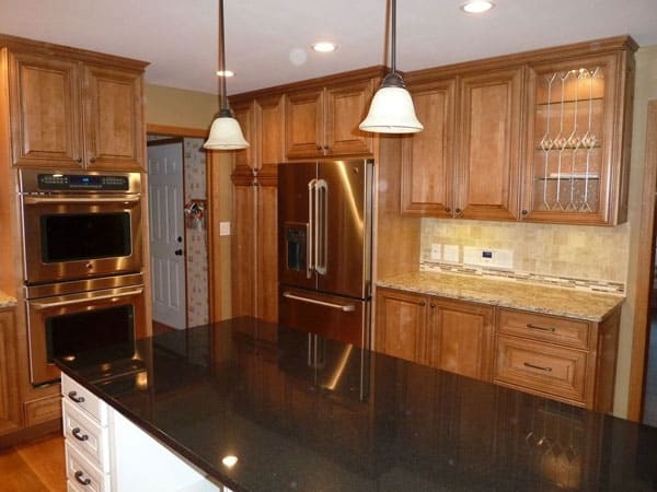 New Kitchen Lighting and Countertop in Schaumburg