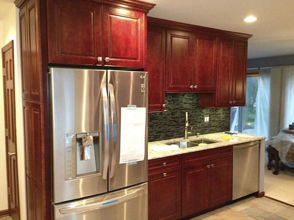 Cherry Kitchen Cabinets Schaumburg