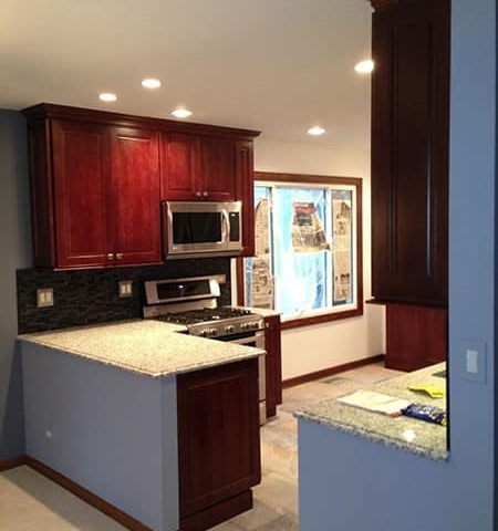 Remodeled Kitchen Countertops and Cabinets Schaumburg