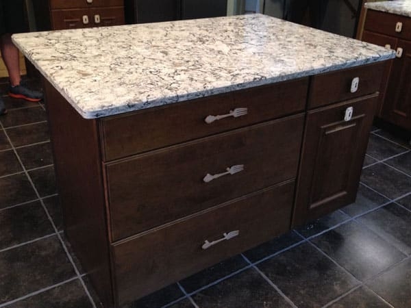 Schaumburg Wood Cabinet Kitchen Island