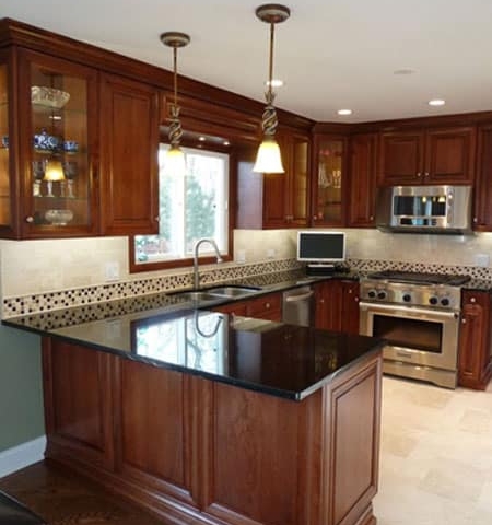 Tile Border in Kitchen Remodel Schaumburg