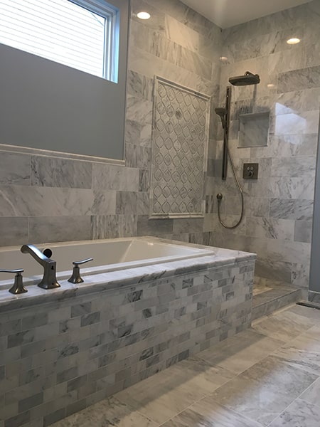 Stylish Updated Bathroom Schaumburg IL